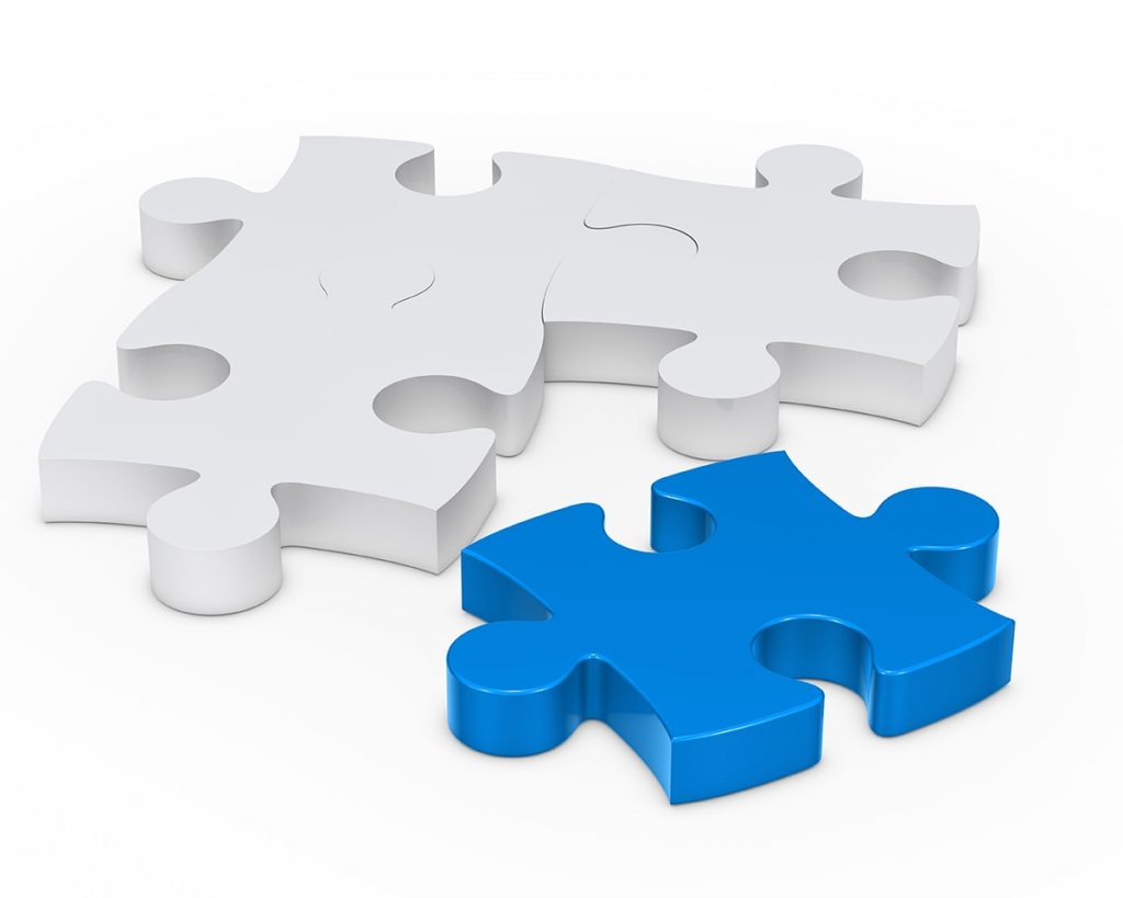 Four jigsaw puzzle pieces